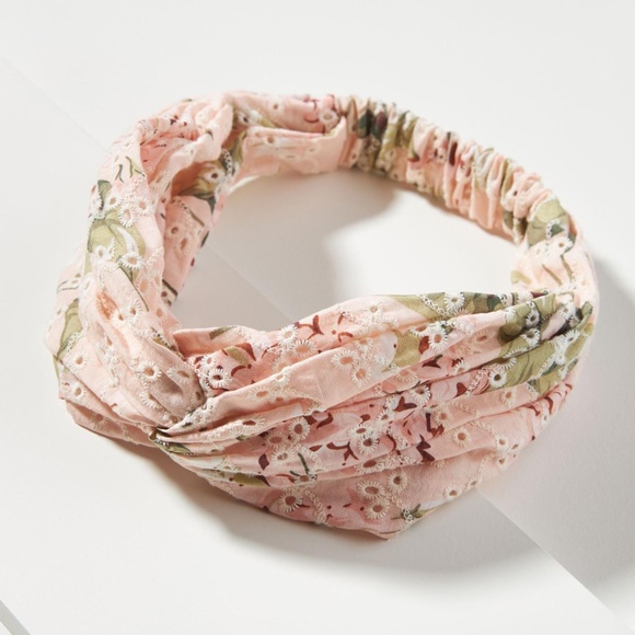 Anthropologie Accessories - Anthropologie Antonia Embroidered Eyelet Headband